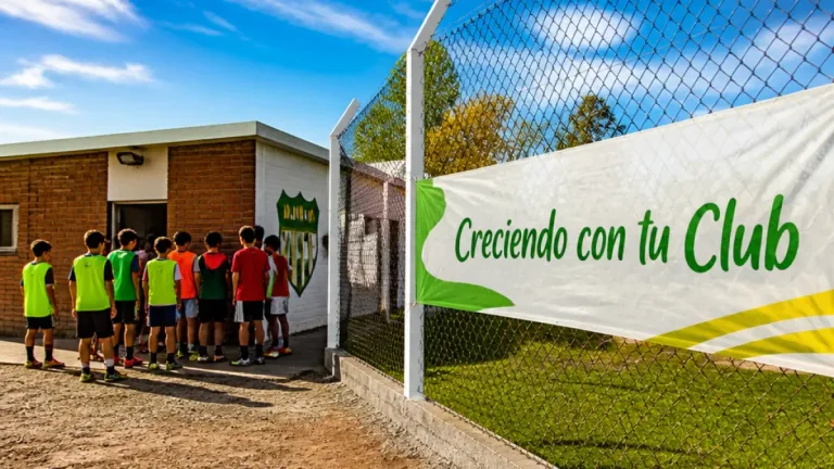 Inauguran vestuarios y cierre perimetral en el Eva Fútbol Club de barrio Viviendas Productivas