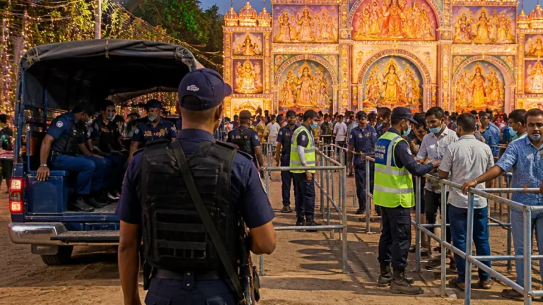 দুর্গাপূজায় নিরাপত্তা ও মাদকবিরোধী কড়া বার্তা: টাঙ্গাইলে প্রতিমন্ত্রীর পরিদর্শন