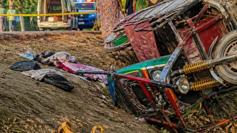 রাজাপুরে ইজিবাইক উল্টে শিশুর মৃত্যু; মা ও চালক গুরুতর আহত