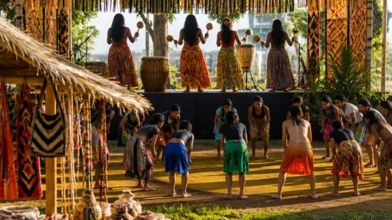 Suraras do Tapajós apresentam carimbó feminino em Macapá durante Festival Quebramar