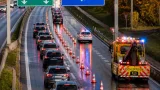 Stockender Verkehr auf A18 bei Muttenz nach Unfall an Verzweigung Hagnau