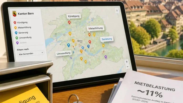 Berner Mietmonitoring zeigt Verlust bezahlbarer Wohnungen und dokumentiert über 80 Fälle