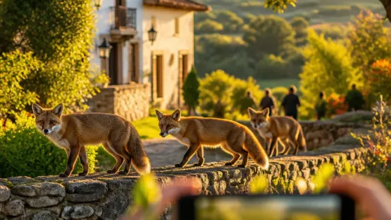 Tres zorros recorrieron una hacienda colonial en Boyacá y reavivaron el debate sobre convivencia con fauna