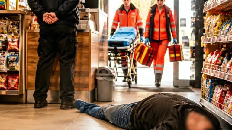 V obchodě v Ostravě vypil láhev vodky, pak si lehl na zem a usnul; případ převzala policie