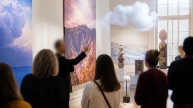 Ausstellung „Phantastische Gründe“ in Esslingen am Neckar: Studierende der Staatlichen Akademie führen durch Villa Merkel