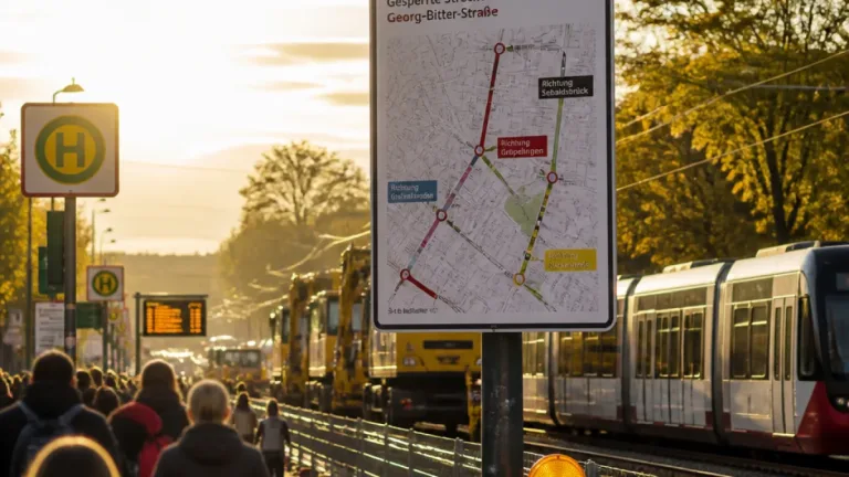 Mehrwöchige Umleitungen in Bremen: Straßenbahnlinie 3 und mehrere Buslinien betroffen