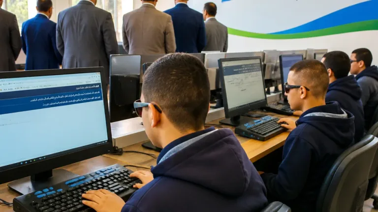افتتاح المعمل الرقمي بمدرسة النور للمكفوفين في بنها بدعم شركة غاز مصر