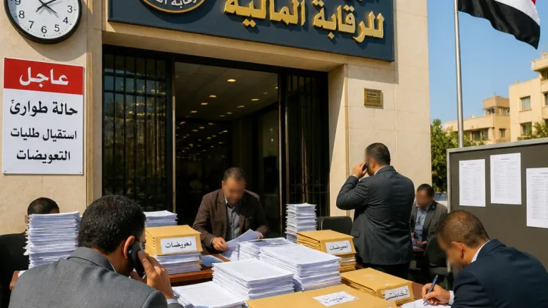 الرقابة المالية تأمر بصرف تعويضات أسر ضحايا حادث طريق أسيوط الغربي