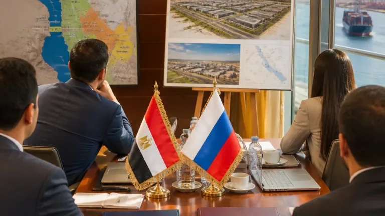 مباحثات مصرية–روسية لتسريع تنفيذ المنطقة الصناعية بالمنطقة الاقتصادية لقناة السويس وتوطين التكنولوجيا