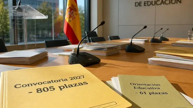 La Consejería convoca 805 plazas de docentes para las oposiciones de 2027 y prioriza Orientación Educativa