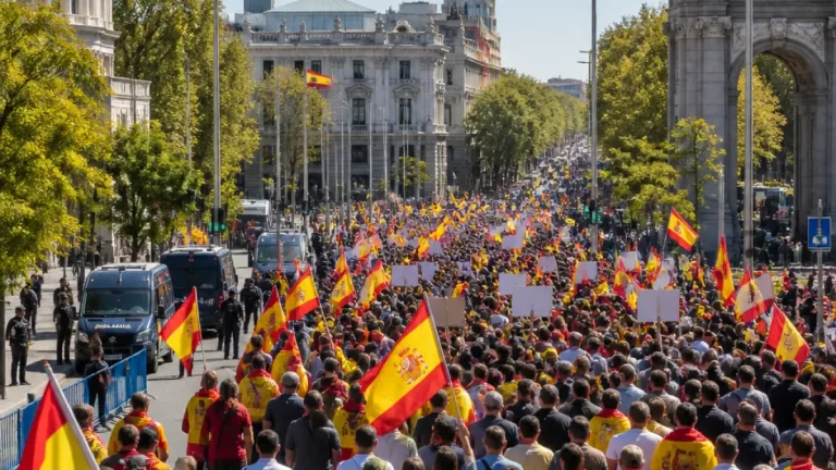 Miles de docentes vuelven a manifestarse en Madrid en el séptimo día de huelga indefinida