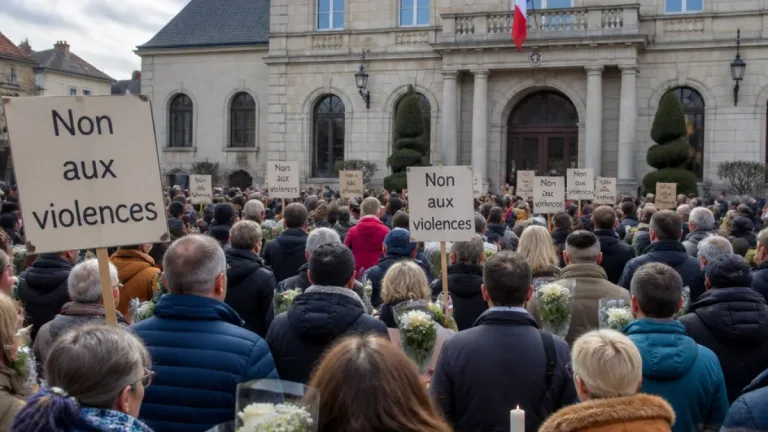 Aurillac : plus de 200 personnes rassemblées pour condamner les violences et soutenir Limoges