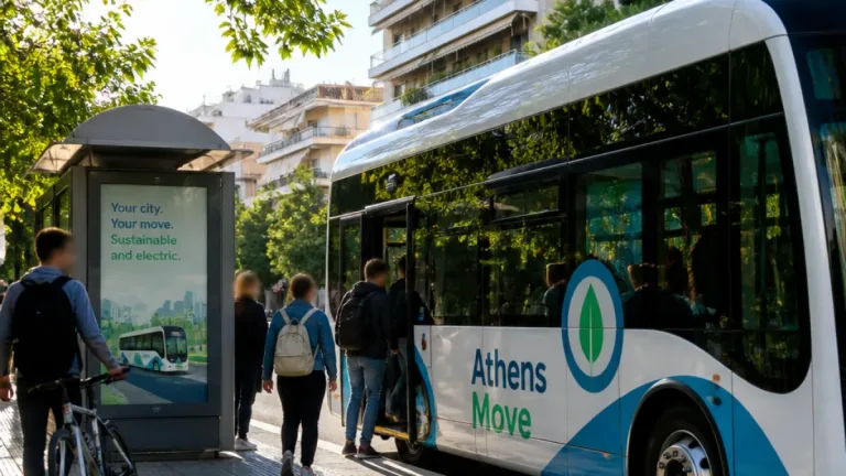 Αθήνα: Ο Δήμος παρουσιάζει το «Athens Move» — 17 ηλεκτρικά λεωφορεία και δωρεάν μετακινήσεις