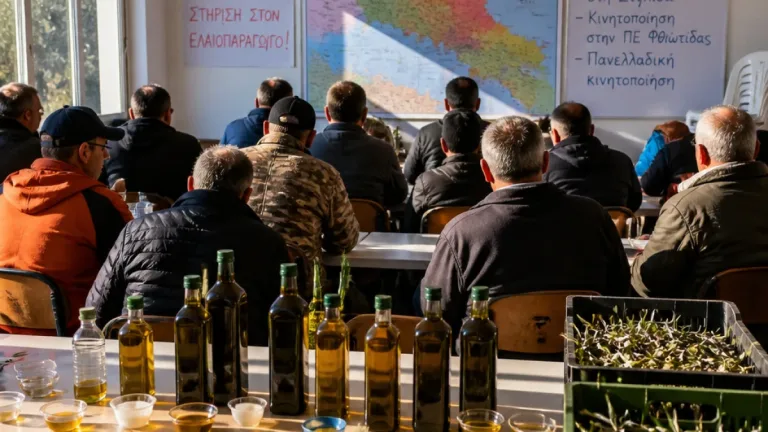 Στυλίδα: Πανελλαδική σύσκεψη ελαιοπαραγωγών αποφάσισε τοπικές κινητοποιήσεις και συμμετοχή στην Τρίπολη