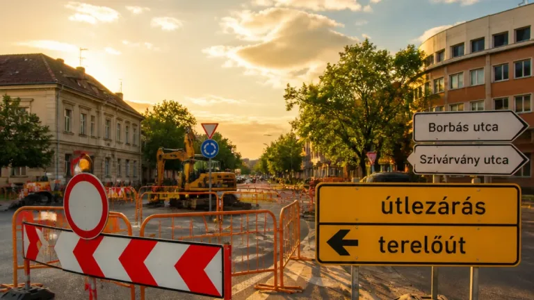 Szeged: újabb forgalomkorlátozás a Szent Ferenc utcában – október végéig terelés a körforgalomnál