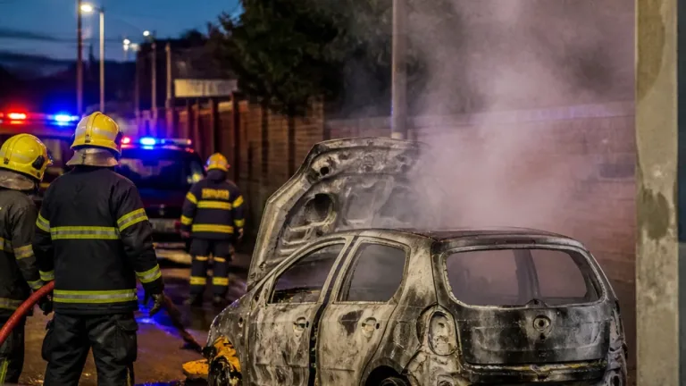 Volkswagen volledig uitgebrand in Rijswijk: brandweer trof meerdere explosies aan