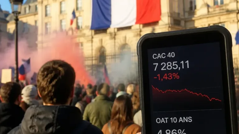 Instabilidade política em França pressiona bolsas europeias e eleva juros da dívida