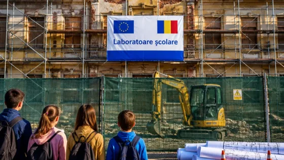O hodaie abandonată din Brăduleț, transformată în clasă și centru de studiu pentru elevi