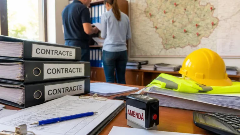 Amenzi de aproape 800.000 lei după controlul inspectorilor de muncă pe şantierul din Narciselor, Târgu Jiu