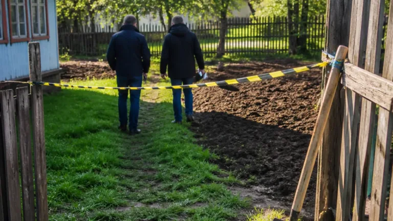Femeie din Vârfu Câmpului anchetată pentru omor după ce și-a îngropat concubinul în curte; trupul descoperit la patru luni