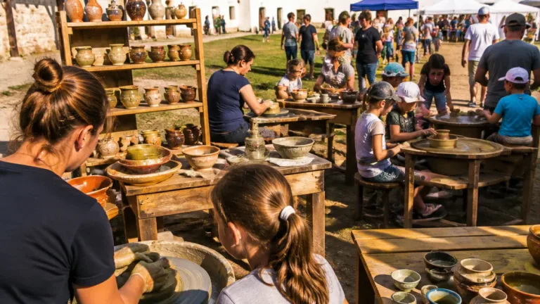 Târg național de meșteșuguri la Târgu Jiu: patru zile de expoziții și ateliere pe Esplanada stadionului