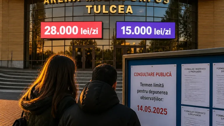 Tulcea: Consiliul Județean propune tarife de până la <strong>28.000 lei</strong> pe zi pentru sala polivalentă