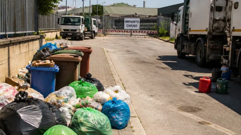 Crotone, emergenza rifiuti: chiusura TMB e mancanza carburante paralizzano i servizi urbani