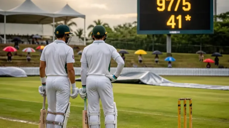 Proteas 97-5 at stumps in Gqeberha as Bavuma steers recovery amid Boland threat